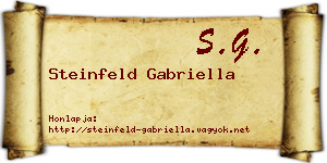 Steinfeld Gabriella névjegykártya